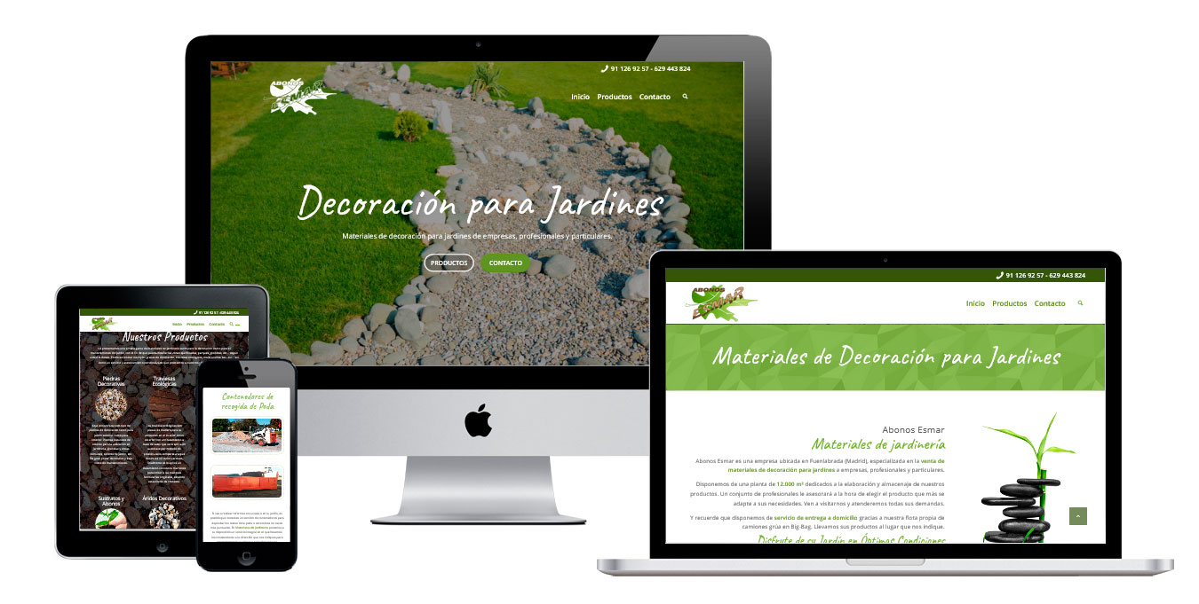 Diseño Página Web Abonos Esmar